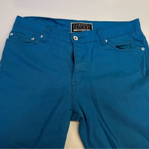 RARE Levi's 510 Super Skinny Vibrant Electric Blue Jeans - Picture 2 of 6